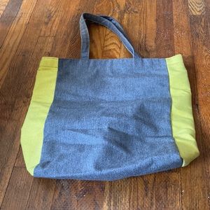 Gray & Yellow Tote